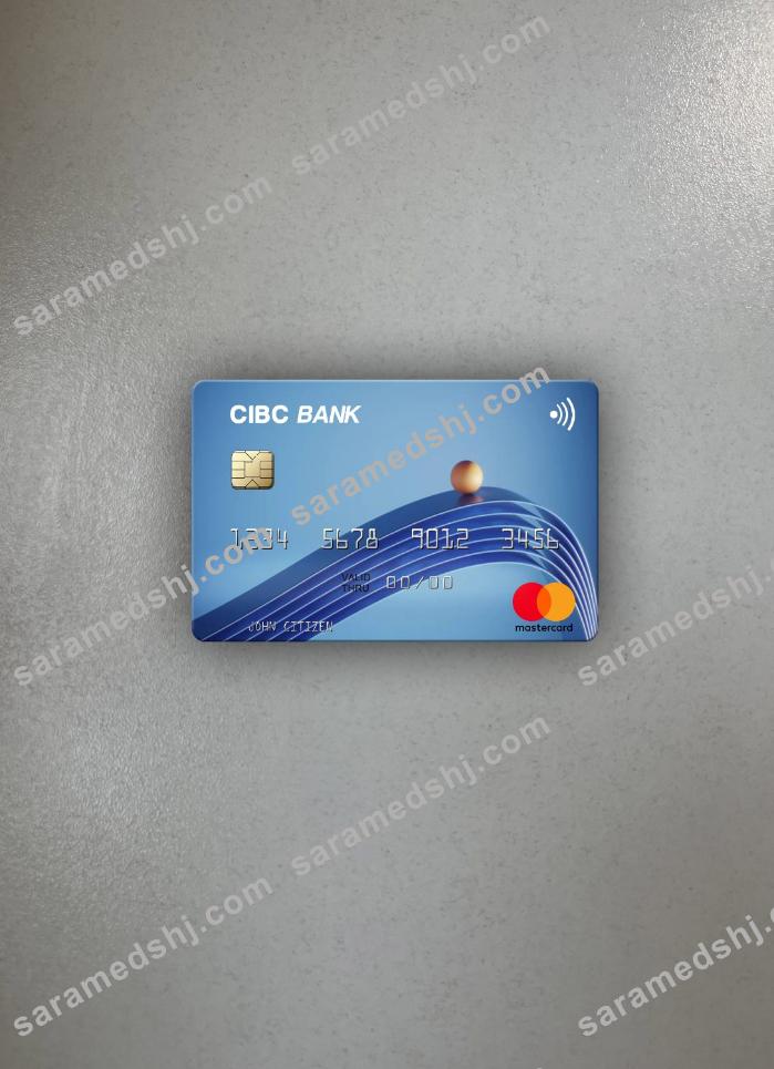 USA CIBC Bank mastercard photolook front